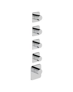 Horus Naja Contemporary Collection - Trim for Thermostatic Mixer. - Matt Black 48.524-NO