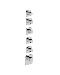 Horus Naja Contemporary Collection - Trim for Thermostatic Mixer. - Matt Black 48.525-NO