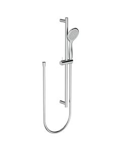 Horus Naja Contemporary Collection - Shower Rail with Handshower on Silding Support and Flexible Hose - Chrome 48.542-CH