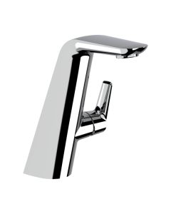 Horus Naja Contemporary Collection - Single Lever Basin Mixer with up and down Drain - Matt Black 48.709-NO