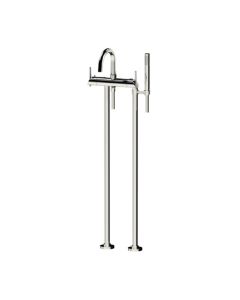 Horus Minoé Contemporary Collection - Complete Thermostatic Bath-shower Mixer with Pipes for Free Standing Bath - Matt Black 49.798-NO