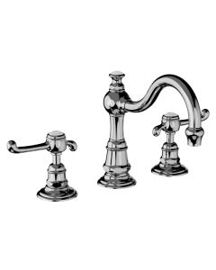 Horus Montmartre Classic Collection - 3 Hole Basin Set with Pop-up Waste, Flexible Hoses - Chrome 50.260-CH