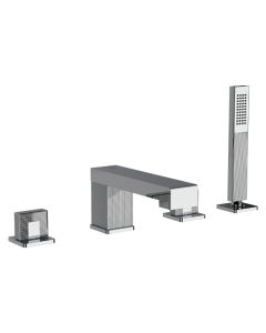 Horus Myriad Contemporary Collection - 4 Hole Deck Bath/shower Set - Private: Chrome / Myriad 55.466-CH