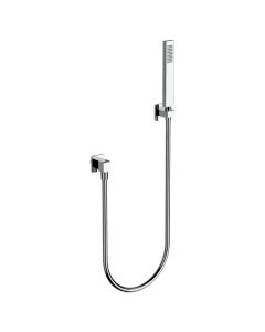Horus Myriad Contemporary Collection - Wall Union Shower Set with Solidbrass Handshower - Private: Chrome / Myriad 55.589-CH
