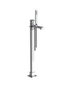 Horus Myriad Contemporary Collection - Complete Mixer + Pipes for Free Standing Bath - Private: Chrome / Myriad 55.798-CH