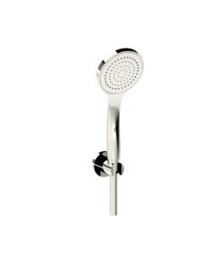 Horus Canopée Contemporary Collection - Shower Rail with Brass Handshower on Sliding Part and Flexible Hose - Satin Brass 60.582-LS