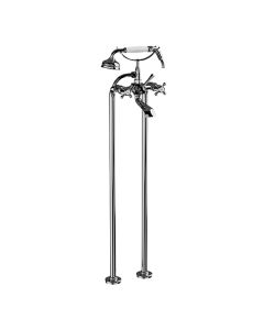 Horus Ascott Classic Collection - Complete Mixer + Pipes for Free Standing Bath - Matt Nickel 62.498-NM