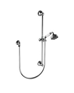 Horus Ascott Classic Collection - Wall Shower Set with Rail, Flexible Hose and Handspray - Chrome 62.532-CH