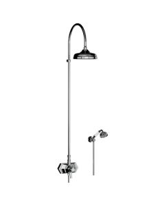 Horus Ascott Classic Collection - Complete Thermostatic Wall Shower Mixer - Matt Nickel 65.744-NM