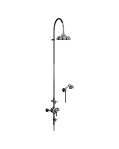 Horus Ascott Classic Collection - Complete Thermostatic Wall Shower with Ceramic Dial - Matt Nickel 65.745-NM