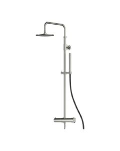 Horus Equinox316 Equinox316 Collection - Exposed Thermostatic Mixer Wall Shower - Stainless Steel 316 81.797-IX