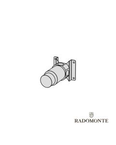 Εσωτερικό Τμήμα Μίκτη Εντοιχισμού 1 Εξόδου Radomonte Brushed Inox INC8-S