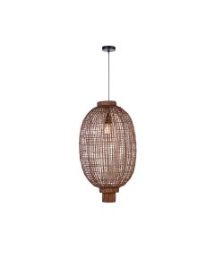 KONE - Μονόφωτο Κρεμαστό Φωτιστικό Rattan Sun Light KONE