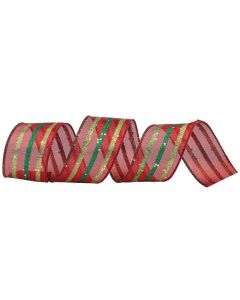 Χριστουγεννιάτικη Κορδέλα 8,50 Μέτρων (9 Yards) Lianos 155078