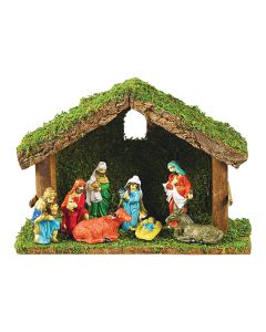 Ξύλινη Χριστουγεννιάτικη Φάτνη 26 x 9 x 18(h)cm Lianos 224097