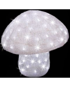 3D Φωτιζόμενο Ακρυλικό Μανιτάρι Με 120Led Λευκό Φωτισμό Και Μετασχηματιστή Ip44,35(Η)cm Lianos 58977