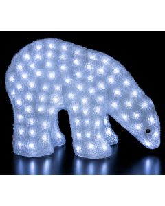 240Led 3D Φωτιζόμενη Ακρυλική Αρκούδα Με Μετασχηματιστή Ip44,50(H)cm Lianos 59000