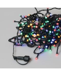 300Led Λαμπάκια Milky Buld Με Πρόγραμμα,Επέκταση Και Μετασχηματιστή Ip44 ,Πράσινο Καλώδιο/Πολύχρωμο Λαμπάκι (5cm Απόσταση) 15 Μέτρα Lianos 63371