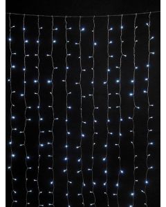 740L Σταθερή Led Συμμετρική Κουρτίνα Με Μετασχηματιστή Ip44 Και Επέκταση 400 x 330(h)cm,Με Διάφανο Καλώδιο Και Λευκo Λαμπάκι (Kelvin: 6.000 - 10.000) Lianos 80103