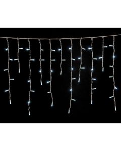 100Led Σταθερή Rubber Ασύμμετρη Κουρτίνα Με Επέκταση Ip65 Και Μπρίζα Σούκο 200 x 70(h)cm,Λευκό Καλώδιο/ Λευκό Λαμπάκι (Kelvin: 6.000 - 10.000) Lianos 80249