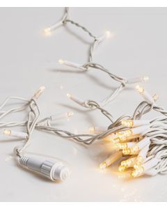 100Led Rubber Λαμπάκια Επεκτεινόμενα Με Λευκό Καλώδιο/Θερμό Λαμπάκι ,Ip65 ,(10cm Απόσταση) 10 Μέτρα (Kelvin: 2.500 - 3.000) Lianos 80254