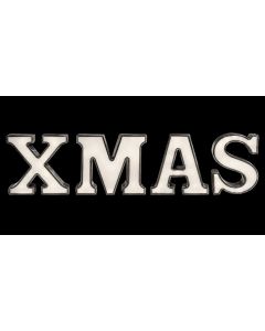 Pvc Διακοσμητικό XMAS Με Led Φωτισμό Μπαταρίας,4 Γράμματα 4 x 18(h)cm Lianos 80353