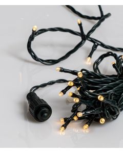 100Led Λαμπάκια 5mm Με Επέκταση Με Pvc Καλώδιο Και Σούκο Μπρίζα Πράσινο Καλώδιο/Θερμό Λαμπάκι (10cm Απόσταση) 10 Μέτρα (Kelvin: 2.500 - 3.000) Lianos 80423