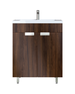 Έπιπλο Μπάνιου 55 εκ. με Νιπτήρα Χρώμα Noce Lyrico Sanitec Lido 55