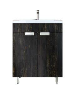 Έπιπλο Μπάνιου 55 εκ. με Νιπτήρα Χρώμα Pine Dark Sanitec Lido 55