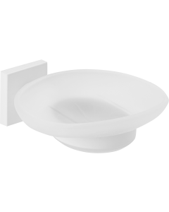 Σαπουνοθήκη Γυαλί Λευκό Bronze Art Noir-Project MH09-10-AA