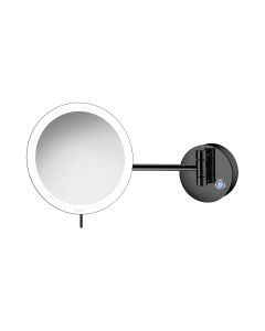 Καθρέπτης Μεγεθυντικός Ø20cm IP44 5w Led 12V Μεγένθυση x3 Sanco Gun Metal MRLED-705-A23