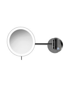 Καθρέπτης Μεγεθυντικός Ø20cm IP44 5w Led 12V Μεγένθυση x3 Sanco Brushed Gun Metal MRLED-705-AB23