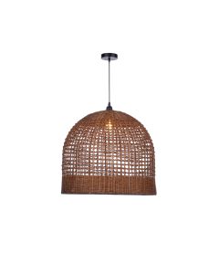 NIDO - Μονόφωτο Κρεμαστό Φωτιστικό Rattan Sun Light NIDO