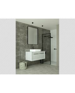 Έπιπλο Μπάνιου Μ90xB45xY40cm Βάση-Νιπτήρας-Καθρέπτης, Δρυς σε Κ/Π Θαλάσσης Λευκό Savvopoulos Orelia 02