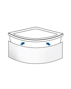 Ποδιά μπανιέρας 120x51h, SIRENE PC120/51