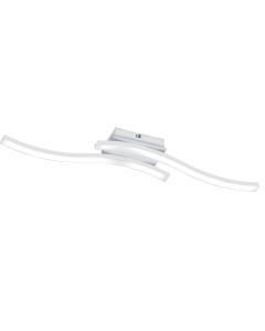 Μεταλλική Πλαφονιέρα Οροφής 56xH7cm LED SMD 5W 4000K 2x600lm Λευκό Ματ Trio Route Lighting R62472131