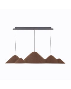 Φωτιστικό Κρεμαστό 110x54xH175cm Led 21w 1250lm 3000K Pet Felt Καφέ Sun Light SIERRA-L-CF