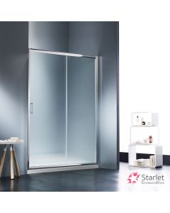 Συρόμενη πόρτα καμπίνας ντουζιέρας Starlet 110 ύψους 180εκ.  ρυθμιζόμενη από 107 έως 111εκ. Fabric Chrome SLS110F-100