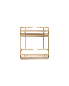 Sanco Shower Baskets Διπλή παραλ/μη Θήκη PVD θερμό μπρονζέ βουρτσιστό 00004-PVD-01BR