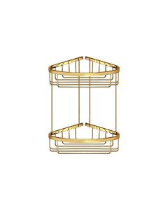 Sanco Shower Baskets Διπλή γωνιακή Θήκη PVD χρυσό ορείχαλκο γυαλιστερό 00009-PVD-02PL