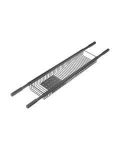 Sanco Shower Baskets Σπογγοθήκη Μπανιέρας Ρυθμιζόμενη Τετράγωνη Σκούρο γραφίτη 00151-122