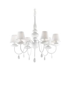 Κρεμαστό Φωτιστικό BLANCHE SP6 Λευκό Ideal Lux 035581