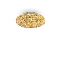 Φωτιστικό Οροφής KING PL5 Χρυσό Ideal Lux 073187