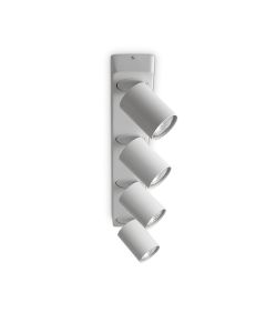 Φωτιστικό Οροφής RUDY PL4 ROUND Λευκό Ideal Lux 229089