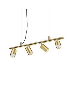 Κρεμαστό Φωτιστικό DYNAMITE SP4 ROUND Ορείχαλκος Ideal Lux 244624