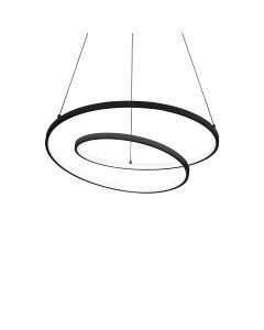 Κρεμαστό Φωτιστικό OZ SP D060 ON-OFF Μαύρο 3000K Ideal Lux 269436