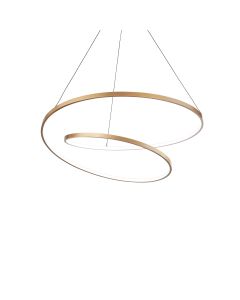 Κρεμαστό Φωτιστικό OZ SP D060 ON-OFF Ορείχαλκος 3000K Ideal Lux 269443