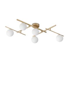 Φωτιστικό Οροφής ATLAS PL5 Χρυσό Ideal Lux 311364