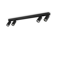 Φωτιστικό Οροφής Προφίλ PL4 Μαύρο Ideal Lux 328195