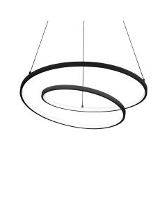 Κρεμαστό Φωτιστικό OZ SP D080 ON-OFF Μαύρο 2700K Ideal Lux 342412